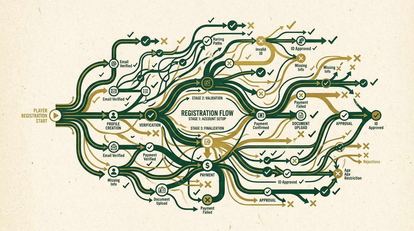 Abstrakte Netzwerk-Datenpunkte auf einer stilisierten Deutschlandkarte in emerald und gold